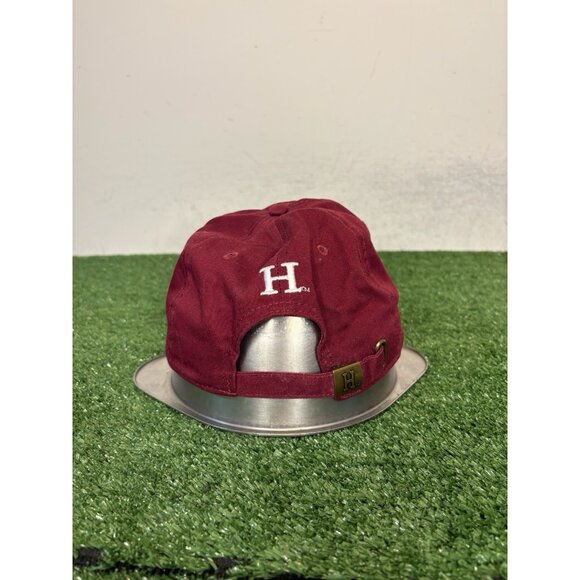 Harvard University Crimson hat cap strap back red retro football unisex mens 1 - Picture 5 of 8